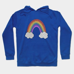 Patterned Rainbow Hoodie